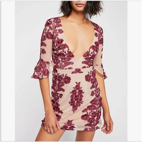 For Love And Lemons Free People Temecula Mini Dress, Size Large - Picture 1 of 4
